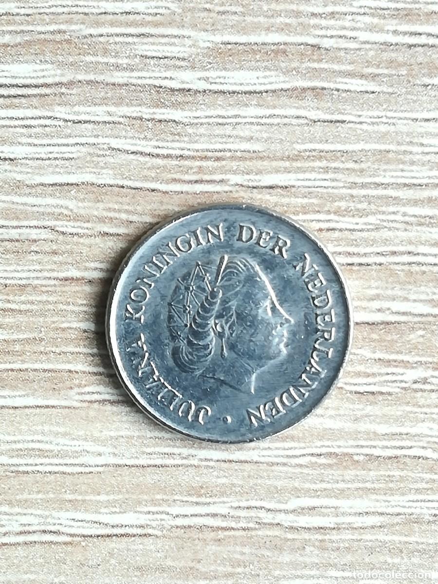 Monedas antiguas de Europa: MONEDA 25 CENT HOLANDA - A&Ntilde;O 1974. - Foto 1