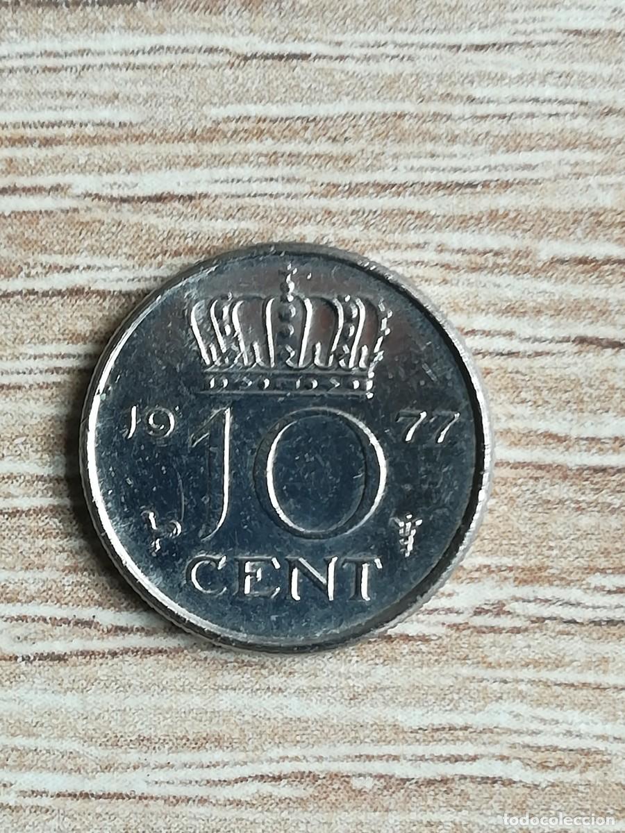 Monedas antiguas de Europa: MONEDA 10 CENT HOLANDA - A&Ntilde;O 1977. - Foto 2