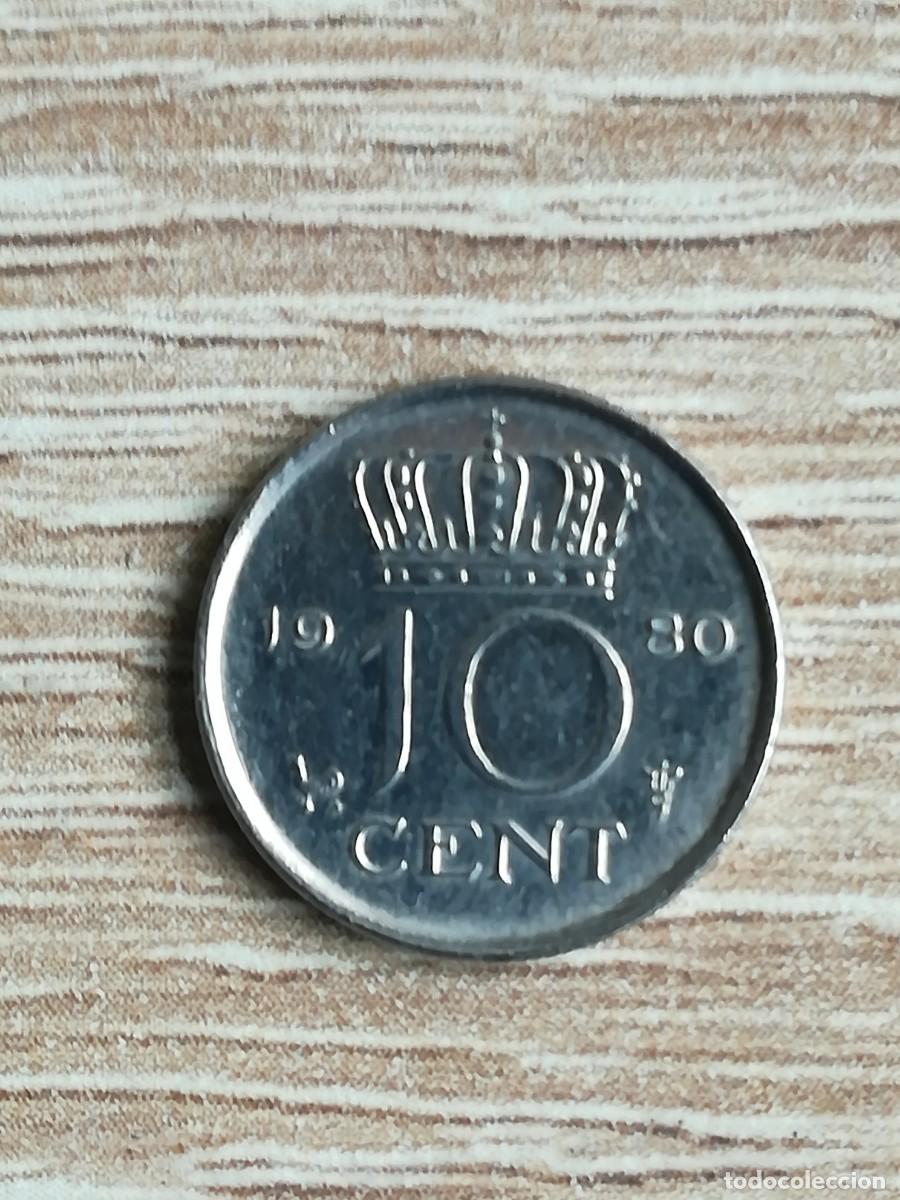 Monedas antiguas de Europa: MONEDA 10 CENT HOLANDA - A&Ntilde;O 1980. - Foto 2