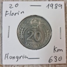 Monedas antiguas de Europa: MONEDA DE HUNGRIA 1989 - 20 FLORINES - MONEDA ENCARTONADA