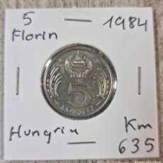Monedas antiguas de Europa: MONEDA DE HUNGRIA 1984 - 5 FLORINES - MONEDA ENCARTONADA