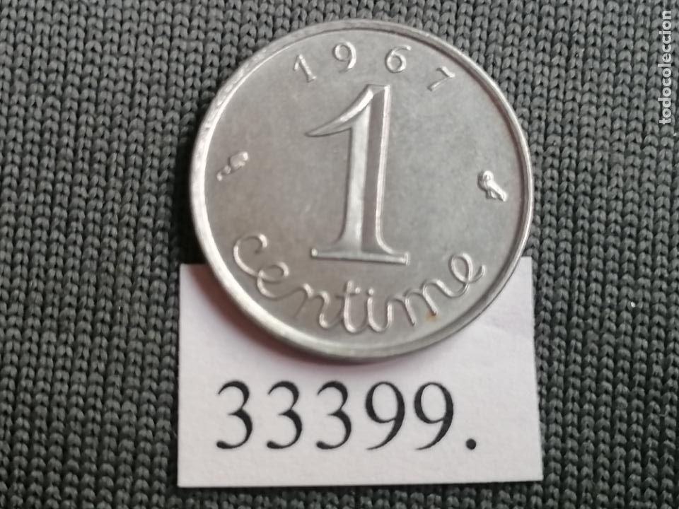 Monedas antiguas de Europa: Francia 1 c&eacute;ntimo 1967 - Foto 2