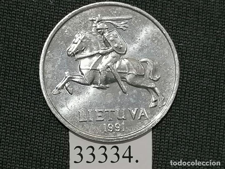 Monedas antiguas de Europa: Lituania 5 centimos 1991 - Foto 2