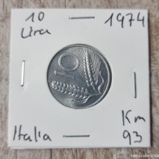 Monedas antiguas de Europa: MONEDA DE ITALIA 1974- 10 LIRAS - MONEDA ENCARTONADA
