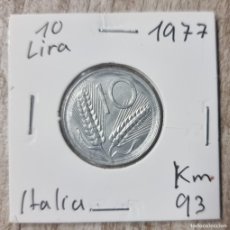 Monedas antiguas de Europa: MONEDA DE ITALIA 1977 - 10 LIRAS - MONEDA ENCARTONADA