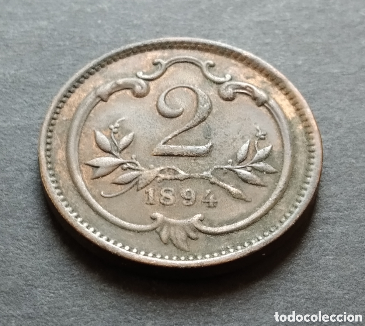 Monedas antiguas de Europa: MONEDA - AUSTRIA 2 HELLERS 1894 - Foto 3