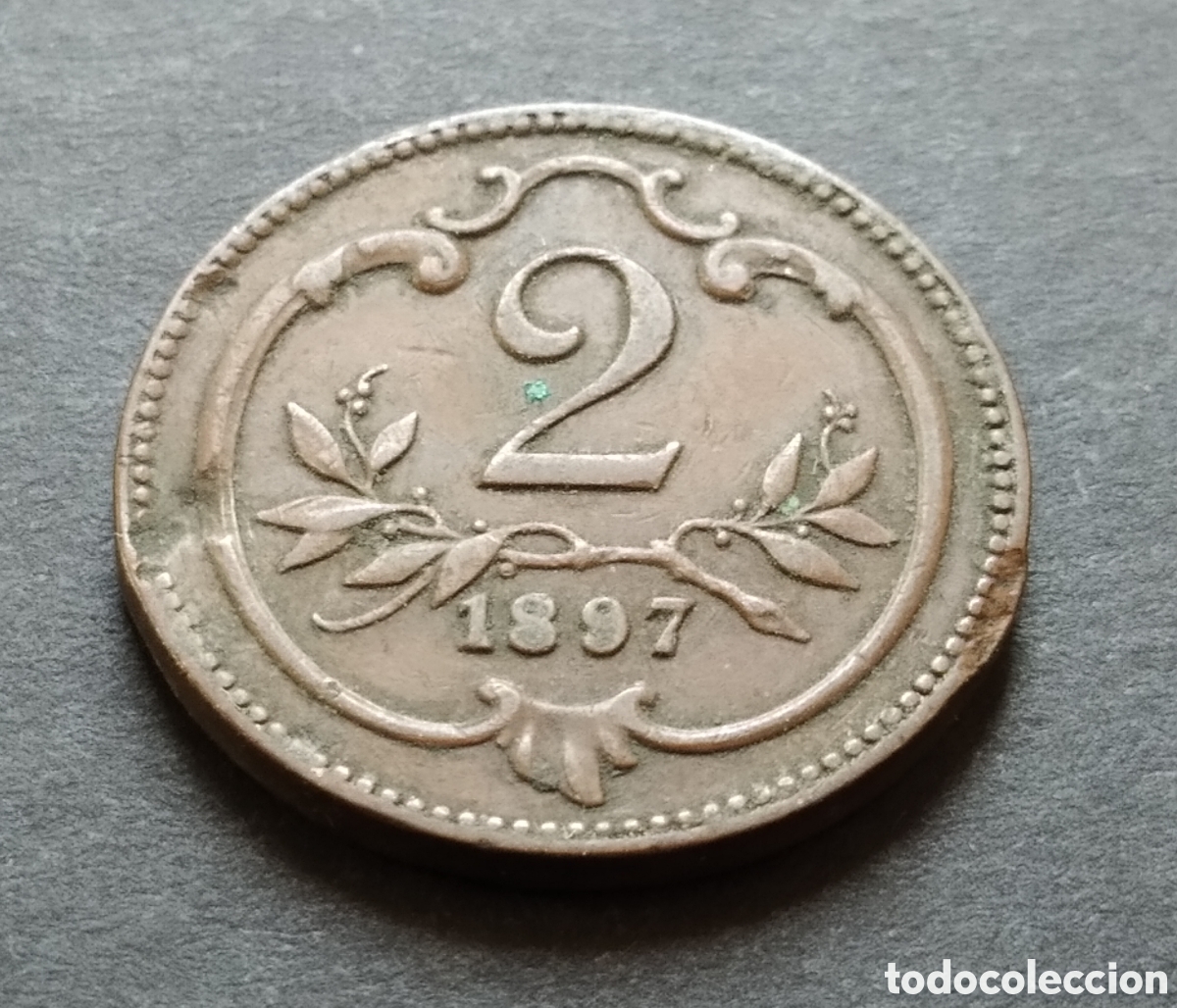 Monedas antiguas de Europa: MONEDA - AUSTRIA 2 HELLERS 1897 - Foto 3