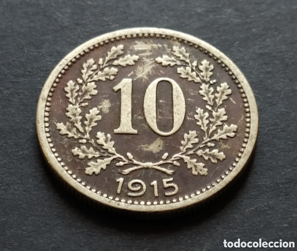 Monedas antiguas de Europa: MONEDA - AUSTRIA 10 HELLERS 1915 - Foto 3
