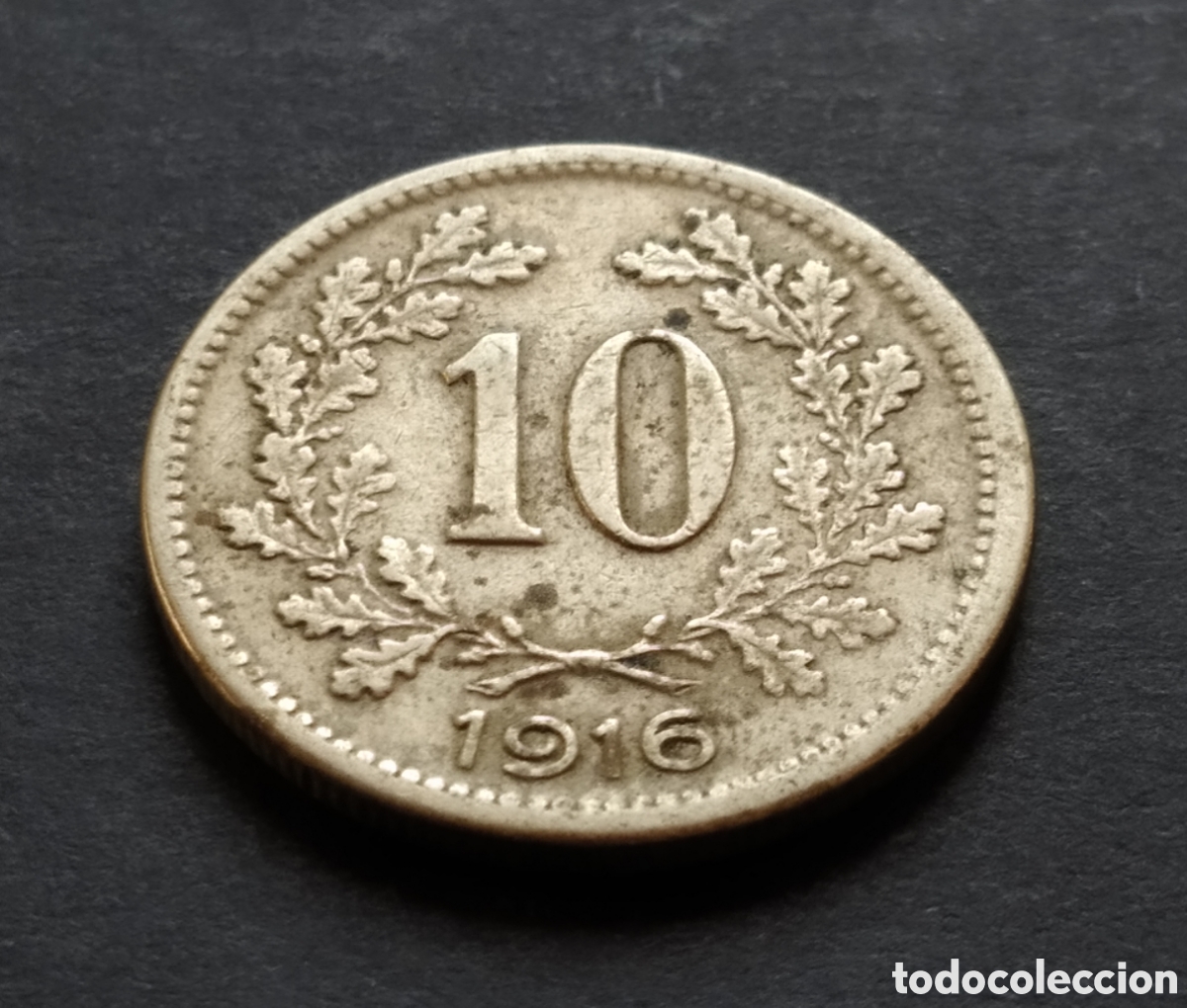 Monedas antiguas de Europa: MONEDA - AUSTRIA 10 HELLERS 1916 - Foto 3