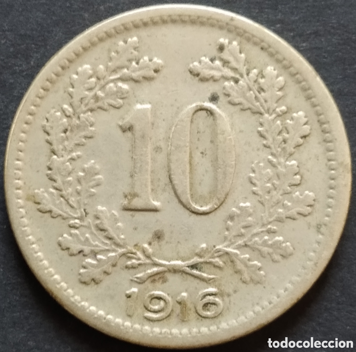 Monedas antiguas de Europa: MONEDA - AUSTRIA 10 HELLERS 1916 - Foto 1