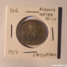 Monedas antiguas de Europa: MONEDA DE ALEMANIA ”TERCER REICH” 1937 2 REICHMARK
