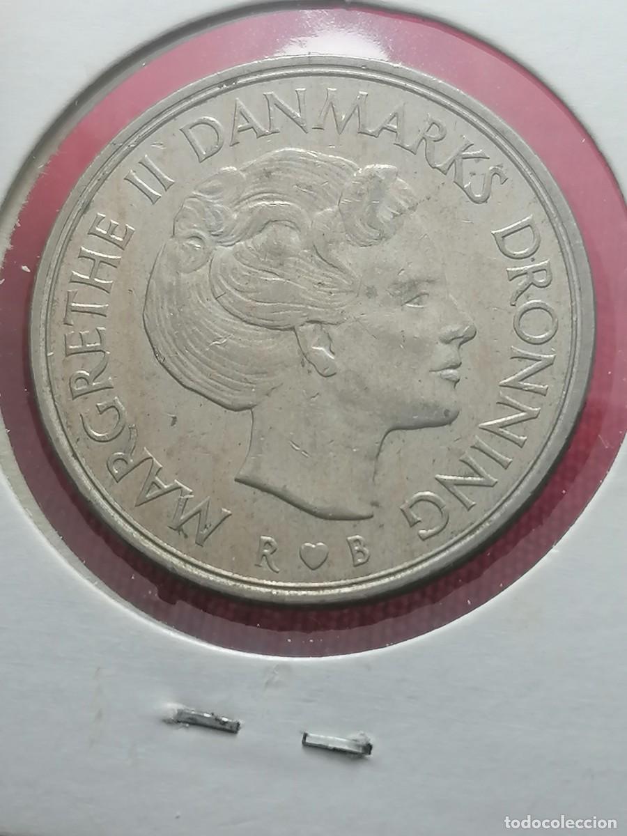 Monedas antiguas de Europa: DINAMARCA. 1 KRONE 1985 - Foto 2
