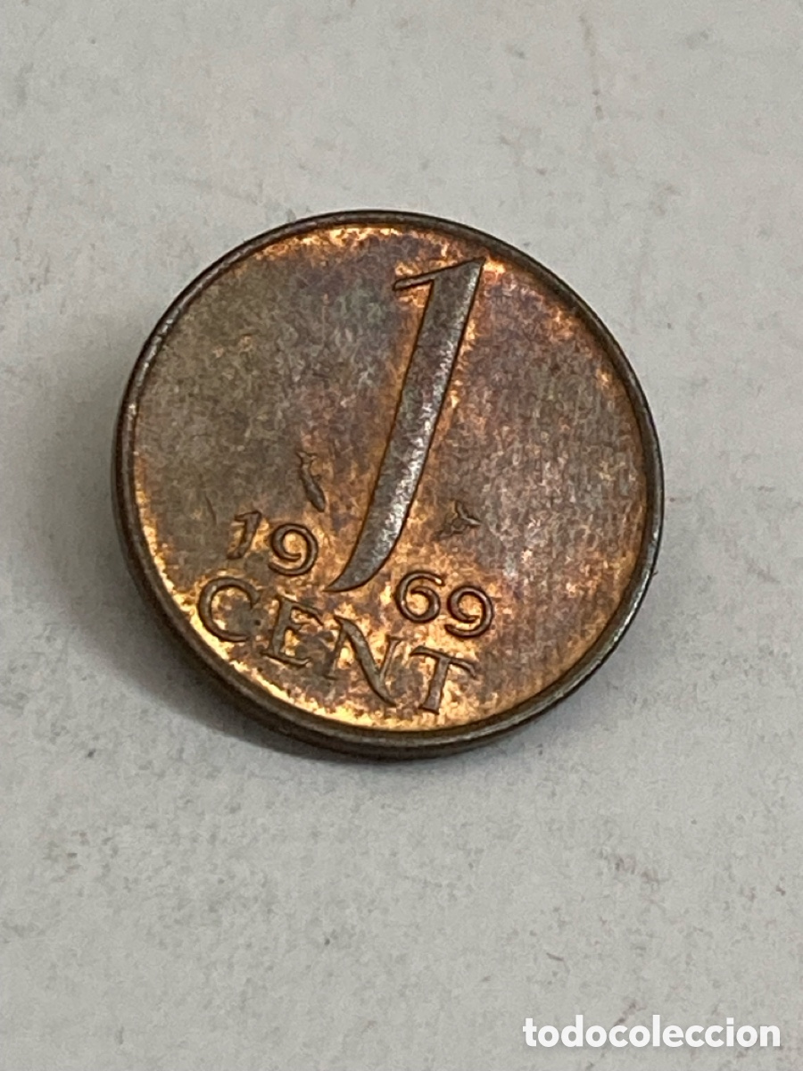 Monedas antiguas de Europa: Moneda 1 Cent 1969 Holanda L38 - Foto 1