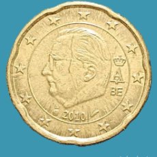 Monedas antiguas de Europa: BELGICA 20 CENTIMOS EURO; AÑO 2010; KM# 299; CIRCULADA (BC)