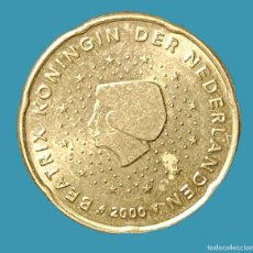 Monedas antiguas de Europa: HOLANDA (PAISES BAJOS) 20 CENTIMOS EURO; AÑO 2000; KM# 238; CIRCULADA (BC+)