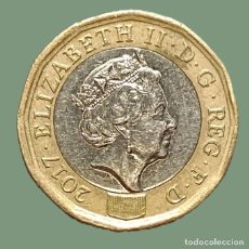 Monedas antiguas de Europa: REINO UNIDO (INGLATERRA) 1 LIBRA - AÑO 2017 - KM#1378. *CIRCULADA* (MBC-)