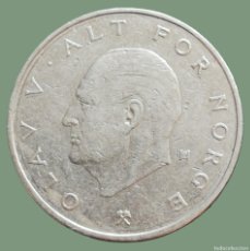 Monedas antiguas de Europa: NORUEGA 1 CORONA (KRONE / KORONA); AÑO 1974; KM#419; CIRCULADA (MBC)