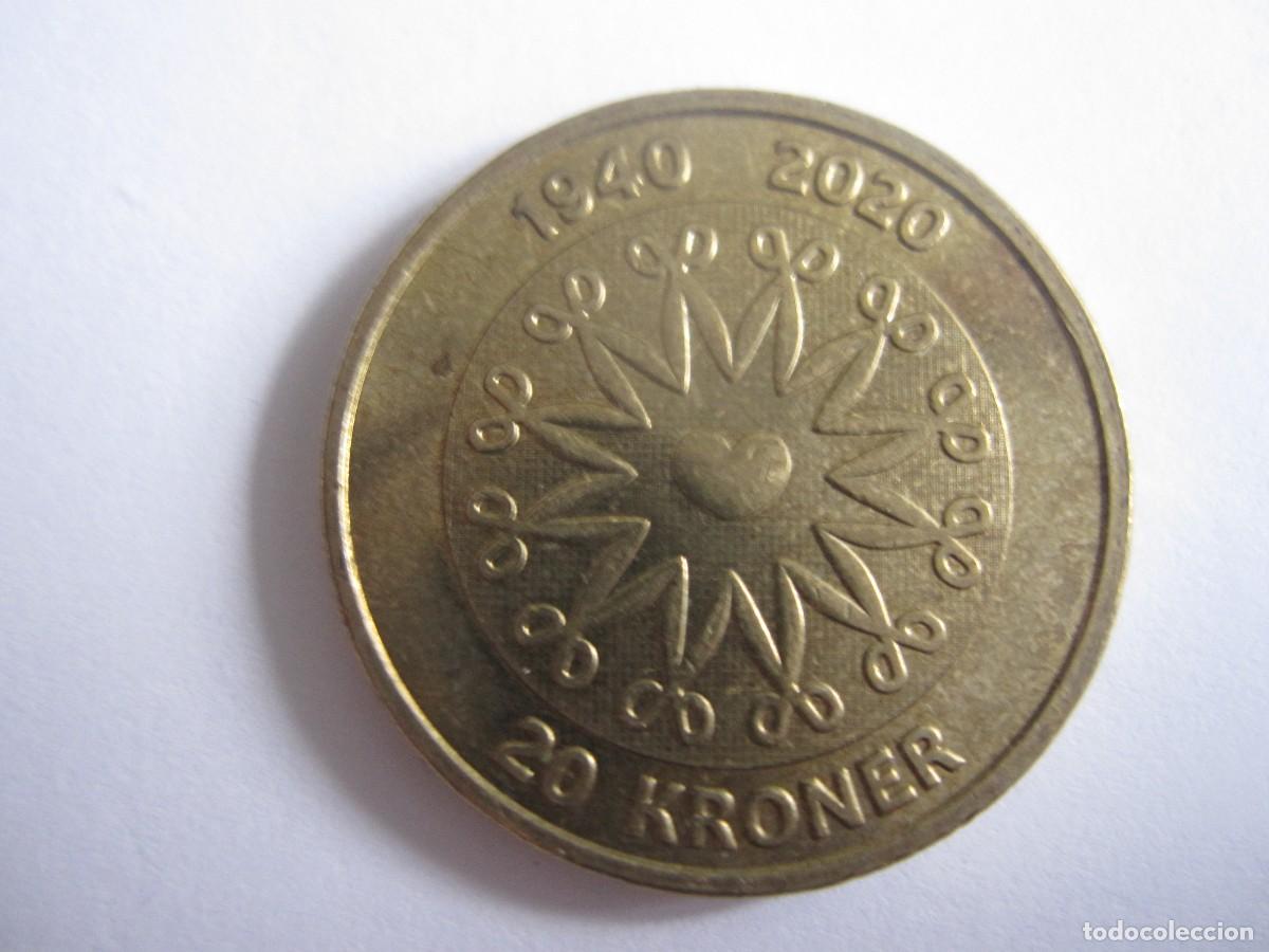 Old Coins of Europe: 20 CORONAS DANESAS CONMEMORATIVA. 1940-2020