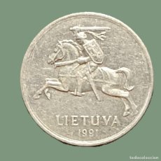 Monedas antiguas de Europa: LITUANIA 1 CENTAS; AÑO 1991; KM#85; CIRCULADA (BC)*DESMONETIZADA*