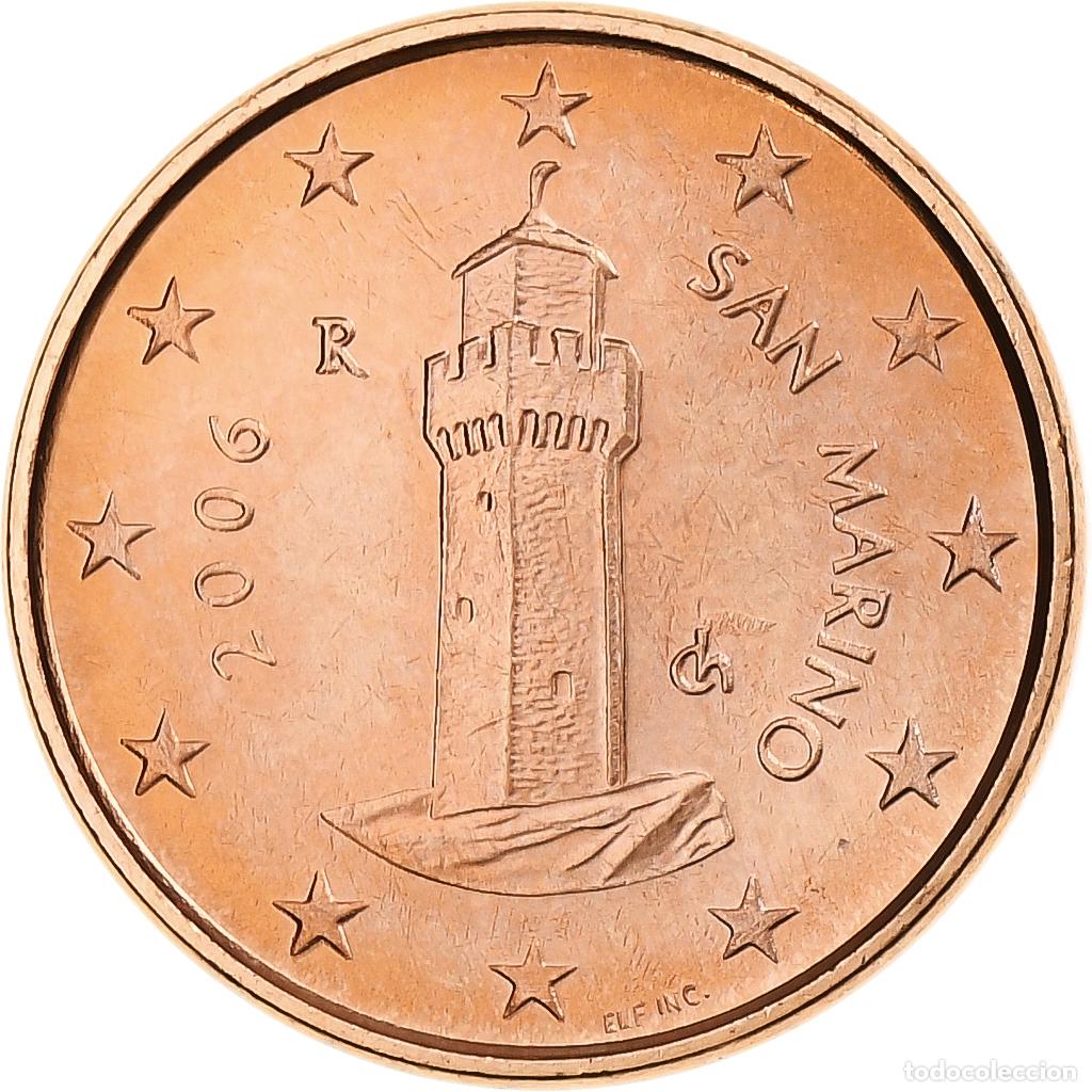 Monedas antiguas de Europa: [#1179734] San Marino, Euro Cent, 2006, Rome, BU, SC, Cobre chapado en acero, KM:440