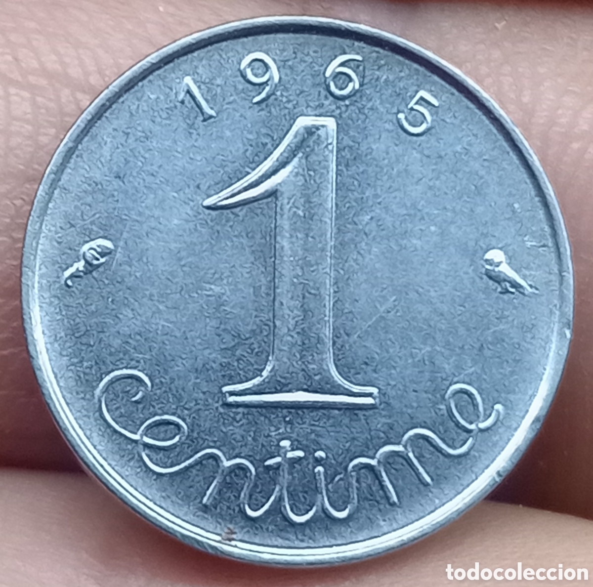 Monedas antiguas de Europa: Francia 1 c&eacute;ntimo 1965 - Foto 2