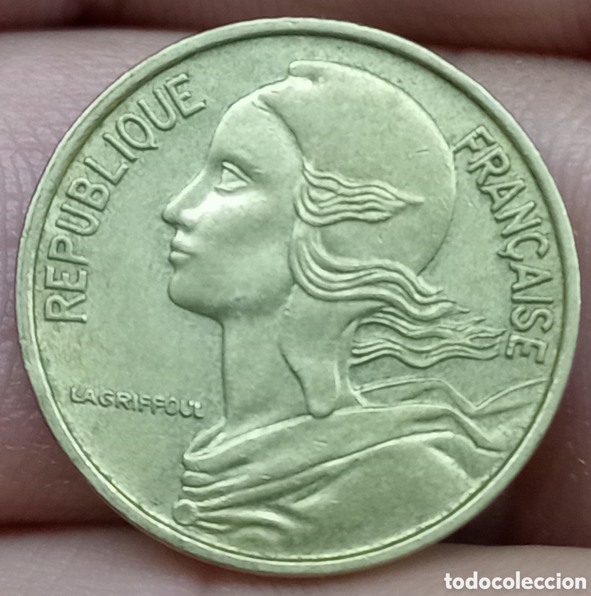 Monedas antiguas de Europa: Francia 5 c&eacute;ntimos 1964 - Foto 1