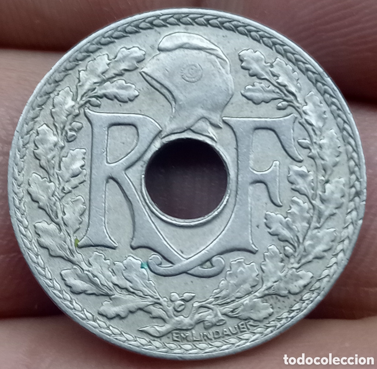 Monedas antiguas de Europa: Francia 10 c&eacute;ntimos 1935 - Foto 1