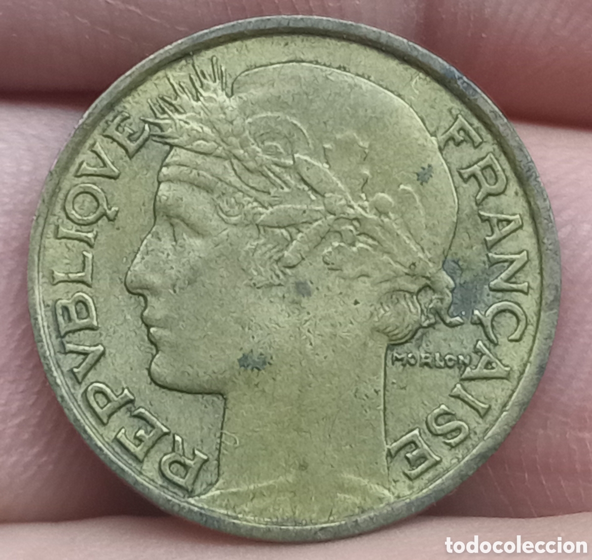 Monedas antiguas de Europa: Francia 50 c&eacute;ntimos 1932 - Foto 2