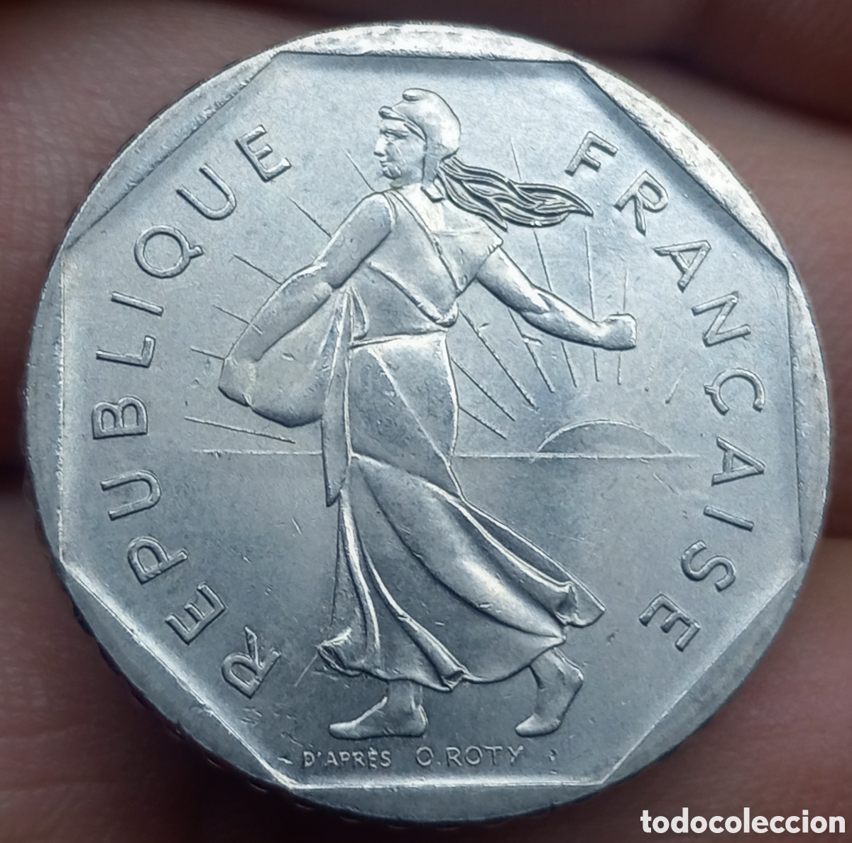 Monedas antiguas de Europa: Francia 2 francos 1979 - Foto 1