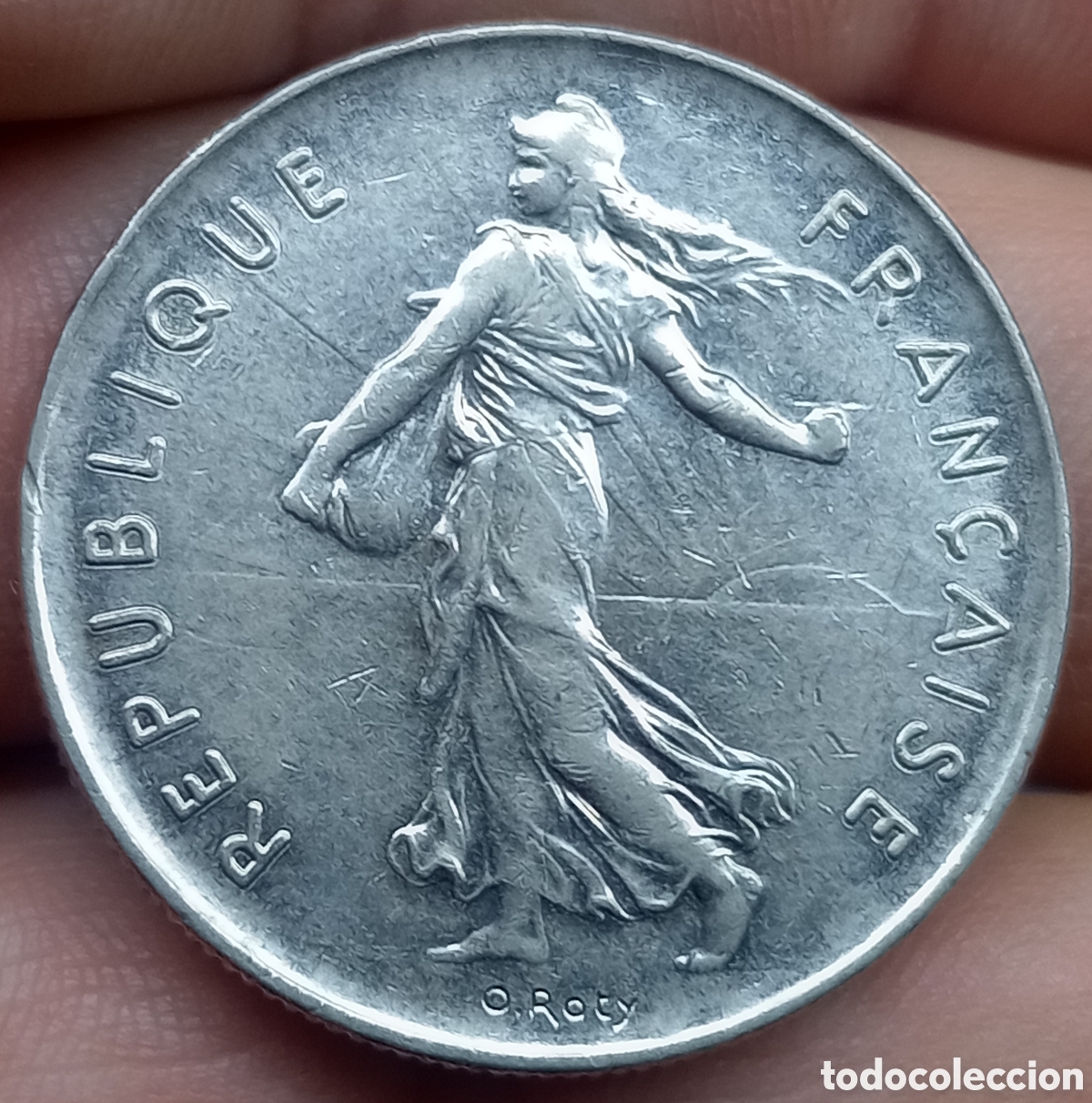 Monedas antiguas de Europa: Francia 5 francos 1973 - Foto 2