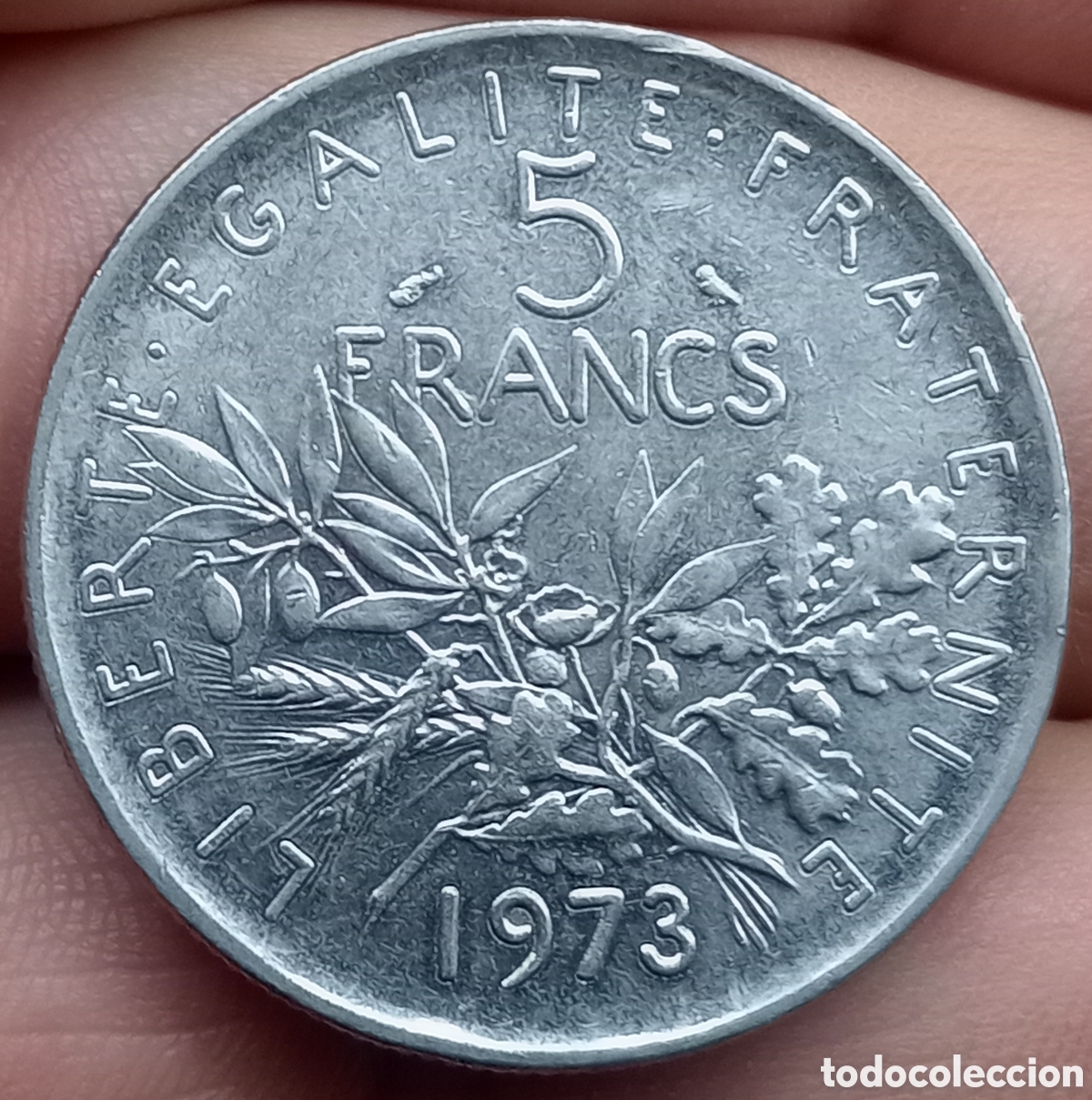 Monedas antiguas de Europa: Francia 5 francos 1973 - Foto 1