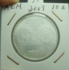 Monedas antiguas de Europa: 10 EUROS. PLATA. ALEMANIA - 2009 - DEUTSCHLAND. 600 JAHRE UNIVERSITÄT LEIPZIG.