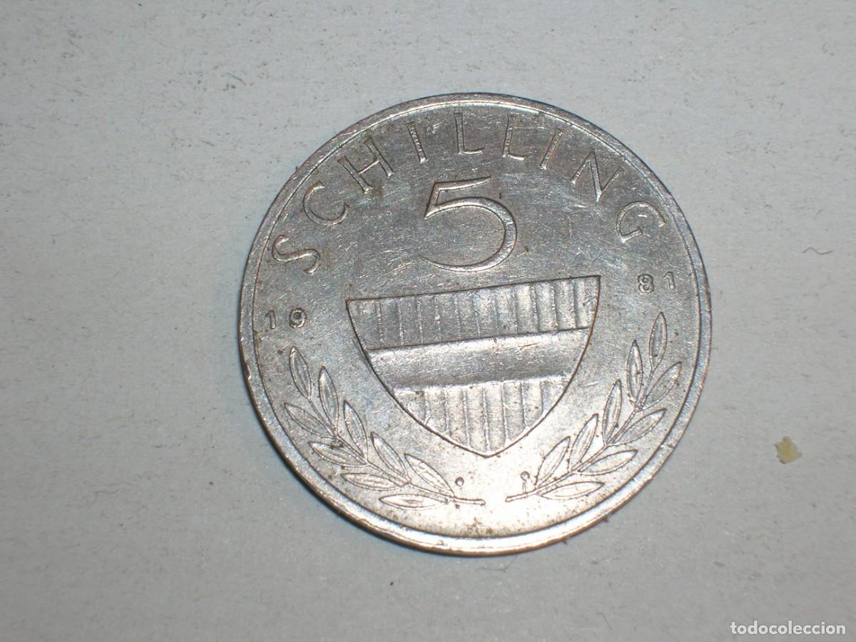 Monedas antiguas de Europa: AUSTRIA 5 shilling 1981 (17286) - Foto 2