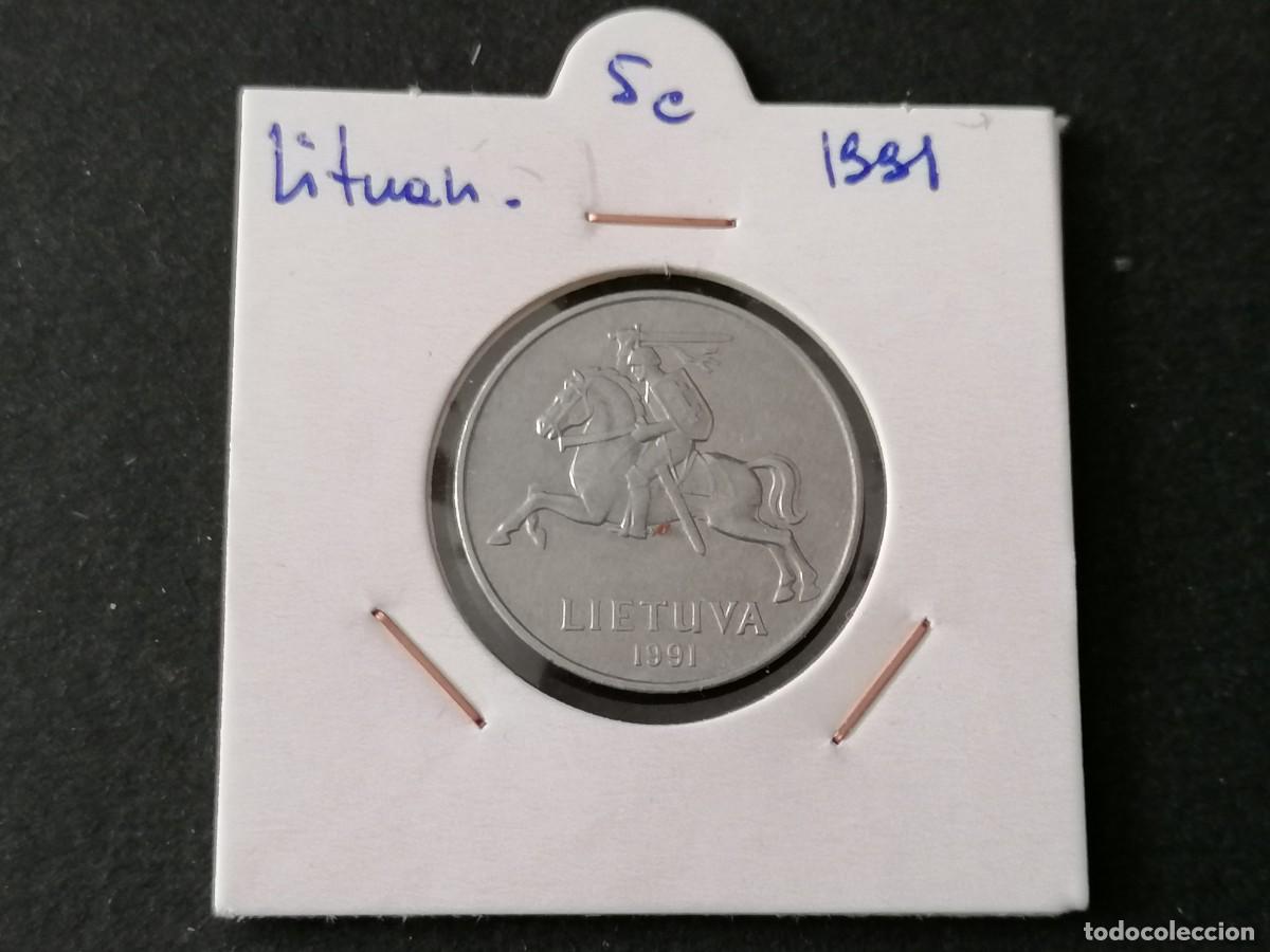 Monedas antiguas de Europa: Moneda 5 cent ,Lituania, 1991 , EBC - Foto 1