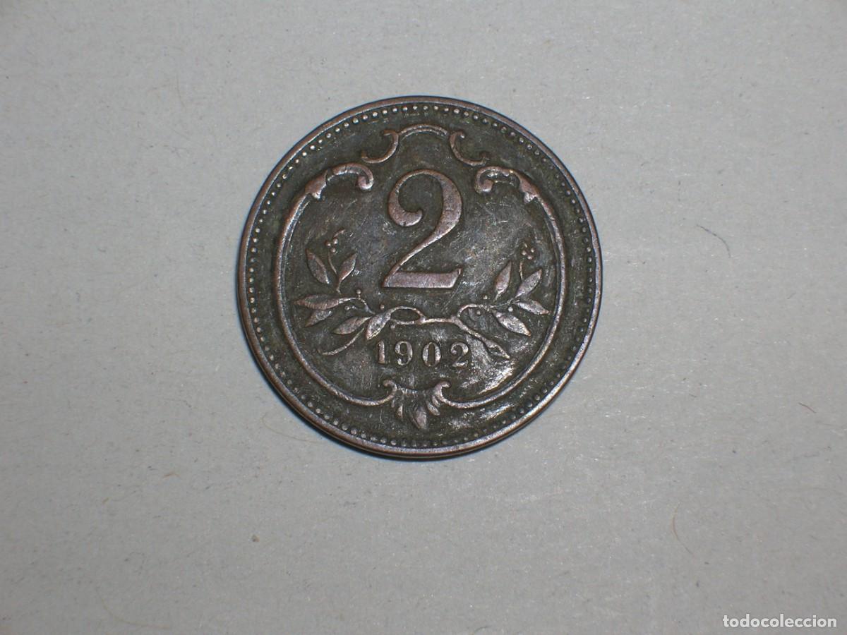 Monedas antiguas de Europa: AUSTRIA 2 heller 1902 (17403) - Foto 2