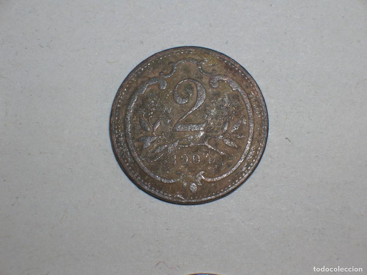 Monedas antiguas de Europa: AUSTRIA 2 heller 1904 (17407) - Foto 2