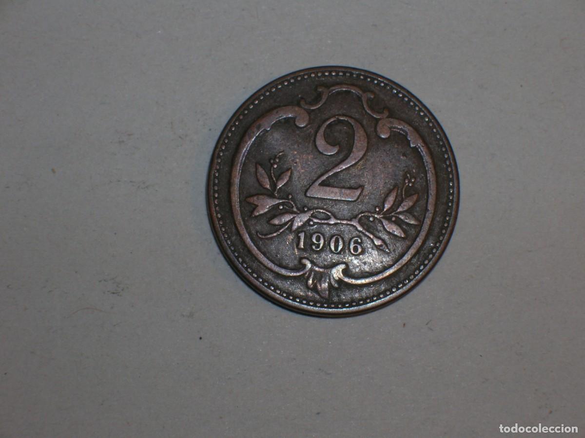Monedas antiguas de Europa: AUSTRIA 2 heller 1906 (17409) - Foto 2