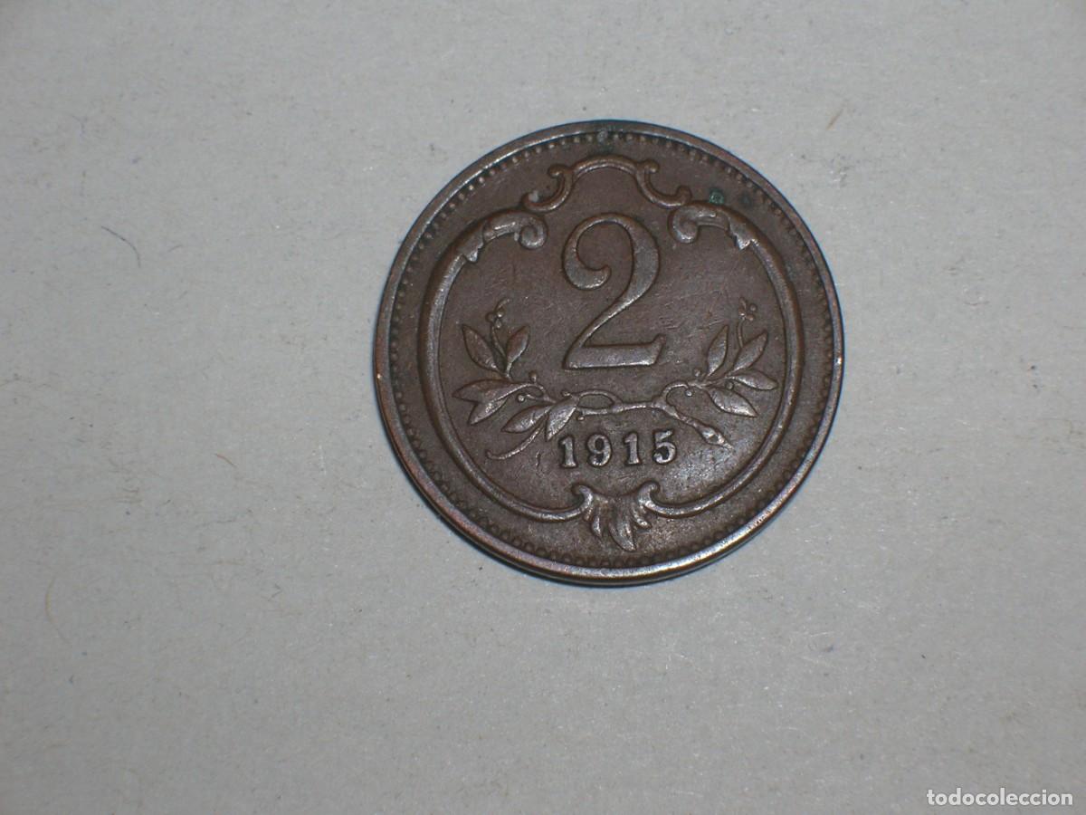 Monedas antiguas de Europa: AUSTRIA 2 heller 1915 (17460) - Foto 2