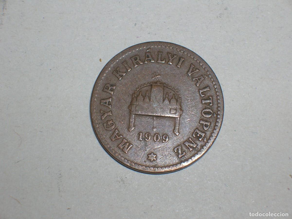 Old Coins of Europe: HUNGRIA 2 filler 1909 (17787)