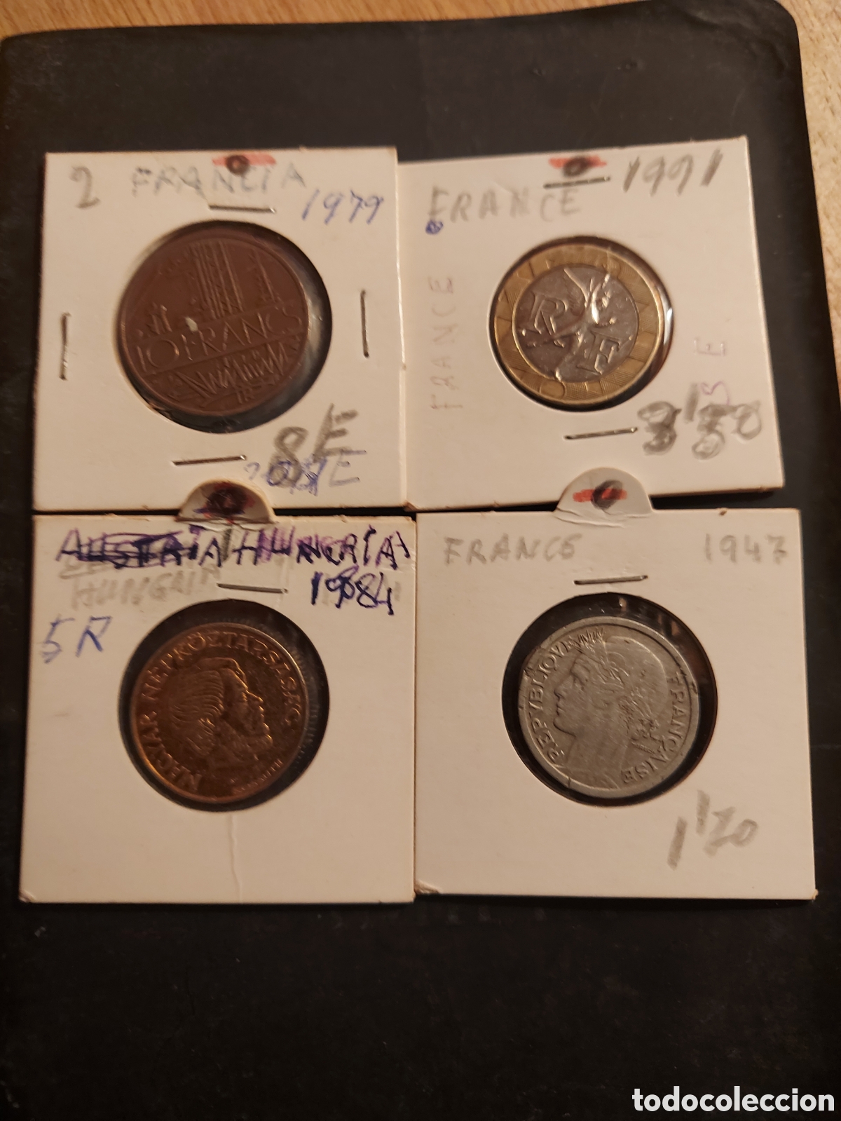 Monedas antiguas de Europa: 3 de Francia1 Hungria - Foto 1