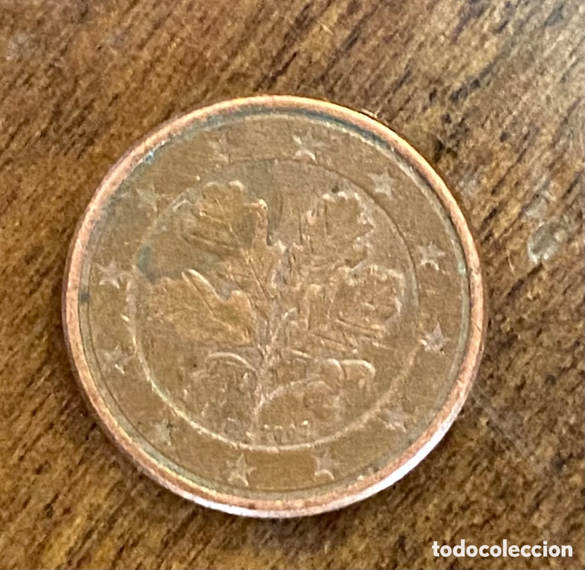 Monedas antiguas de Europa: Moneda 1 c&eacute;ntimo alemana 2002 - Foto 3