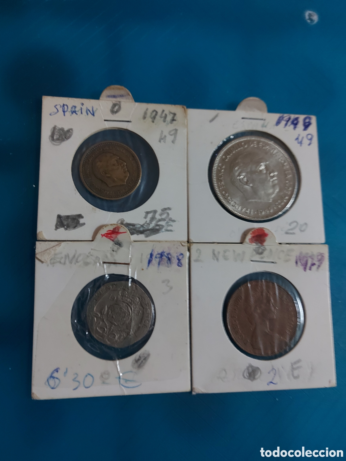 Monedas antiguas de Europa: 2Spain 2 England - Foto 1