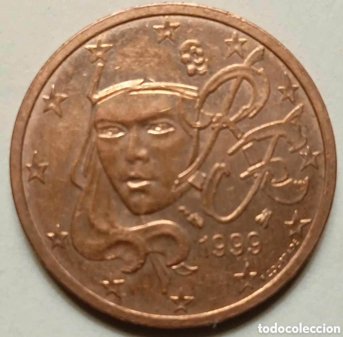 Monedas antiguas de Europa: 2 C&Eacute;NTIMOS/1999 (FRANCIA) - Foto 1