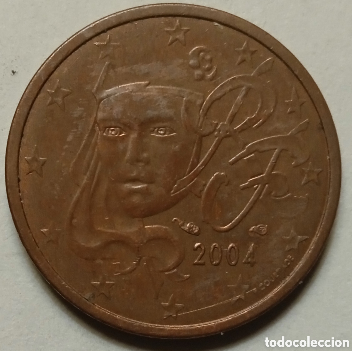 Monedas antiguas de Europa: 2 C&Eacute;NTIMOS/2004 (FRANCIA) - Foto 1
