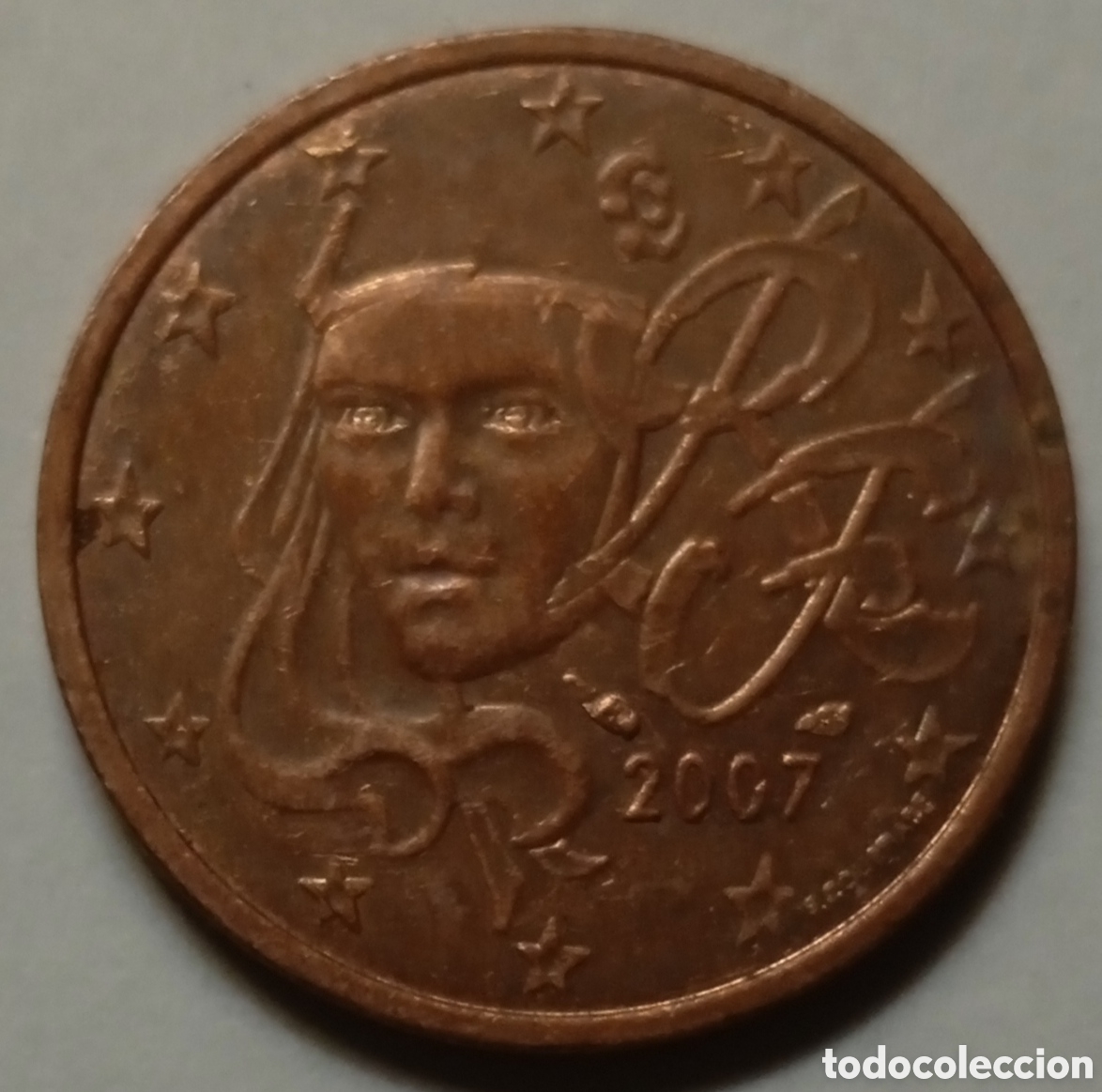 Monedas antiguas de Europa: 2 C&Eacute;NTIMOS/2007 (FRANCIA) - Foto 1