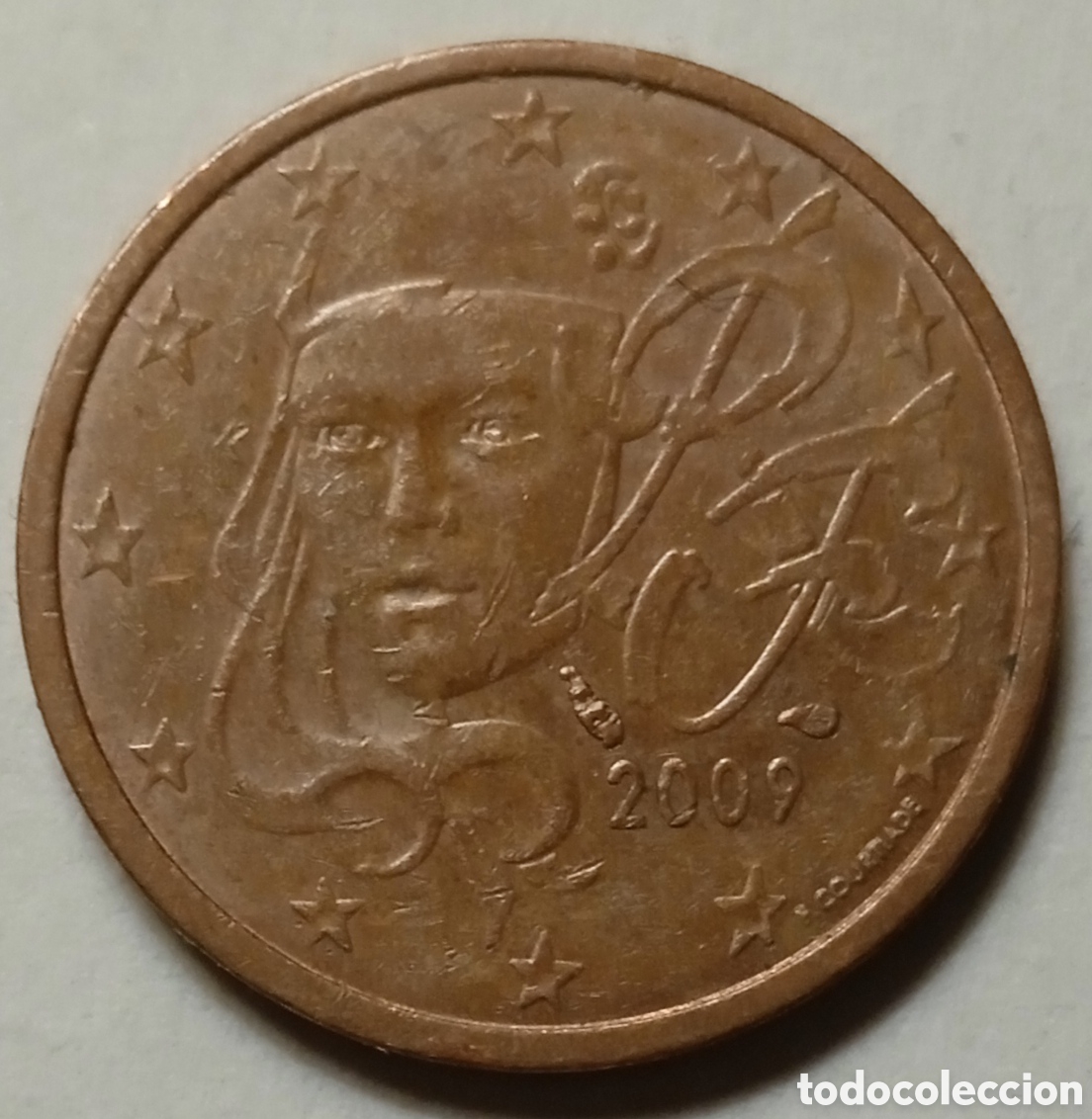 Monedas antiguas de Europa: 2 C&Eacute;NTIMOS/2009 ( FRANCIA) - Foto 1