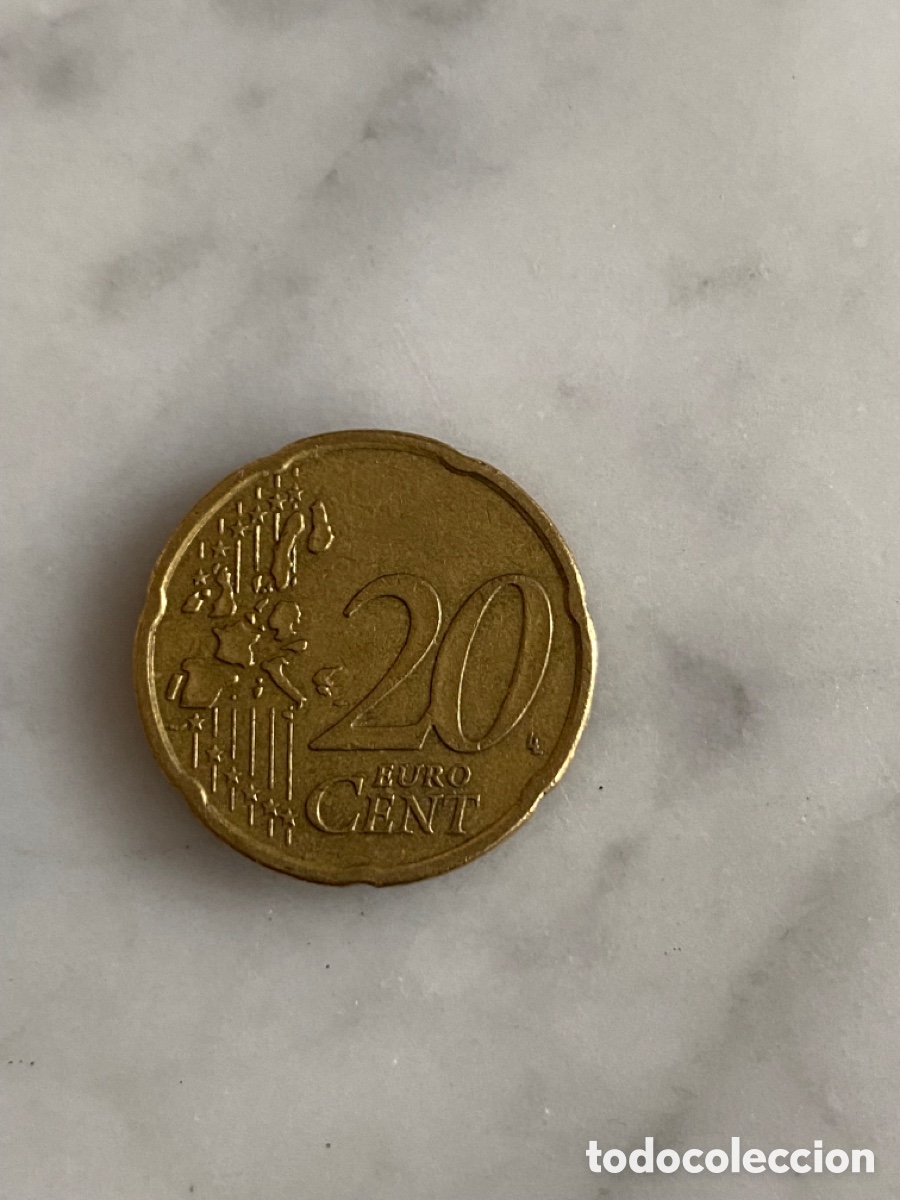 Monedas antiguas de Europa: Moneda 20 c&eacute;ntimos 2002 - Foto 2