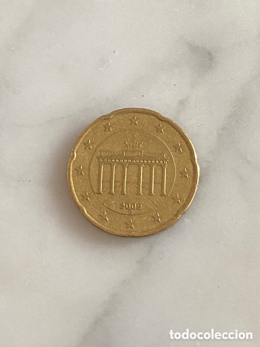 Monedas antiguas de Europa: Moneda 20 c&eacute;ntimos 2002 - Foto 1