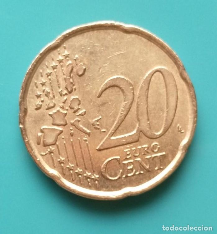 Monedas antiguas de Europa: moneda 20 c&eacute;ntimos Italia 2002 - Foto 2