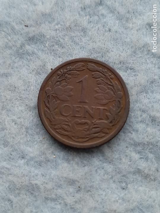 Monedas antiguas de Europa: Holanda. 1 C&eacute;ntimo. A&ntilde;o 1915. - Foto 2